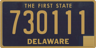 DE license plate 730111