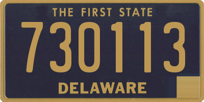 DE license plate 730113