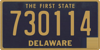 DE license plate 730114