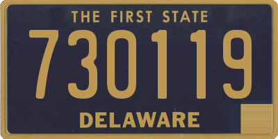 DE license plate 730119