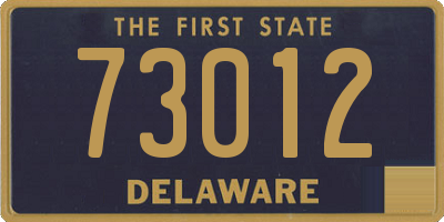 DE license plate 73012