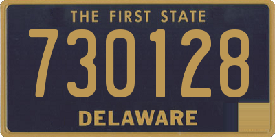 DE license plate 730128