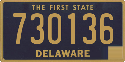 DE license plate 730136