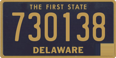 DE license plate 730138