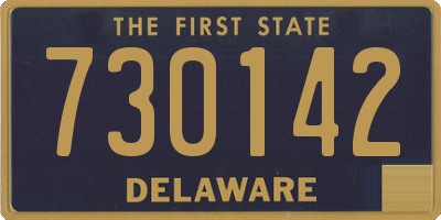 DE license plate 730142