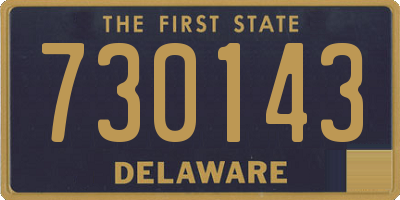 DE license plate 730143