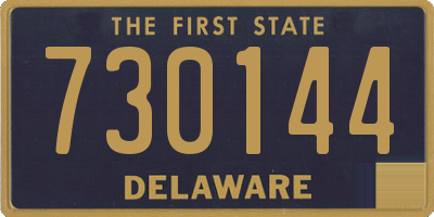DE license plate 730144