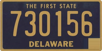 DE license plate 730156