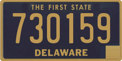 DE license plate 730159