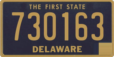 DE license plate 730163