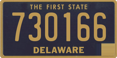 DE license plate 730166
