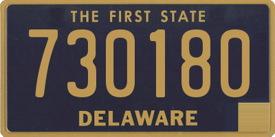 DE license plate 730180