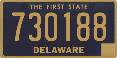 DE license plate 730188