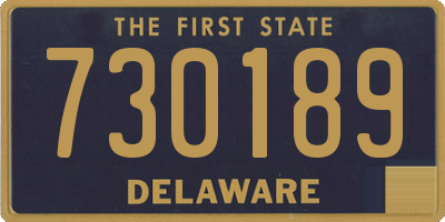 DE license plate 730189