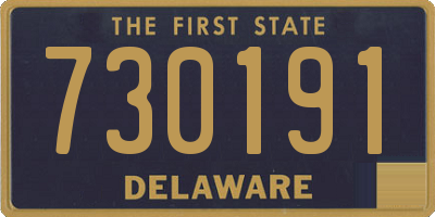 DE license plate 730191