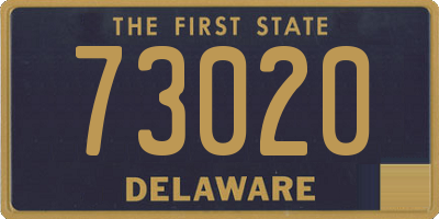 DE license plate 73020