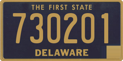 DE license plate 730201