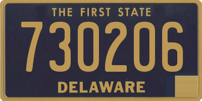 DE license plate 730206