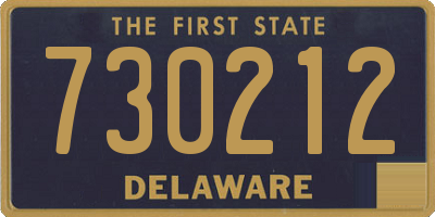 DE license plate 730212