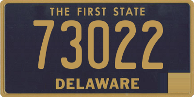 DE license plate 73022