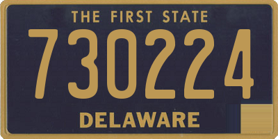 DE license plate 730224