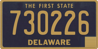 DE license plate 730226