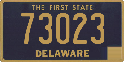 DE license plate 73023