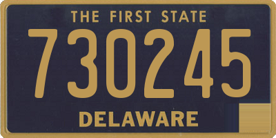 DE license plate 730245