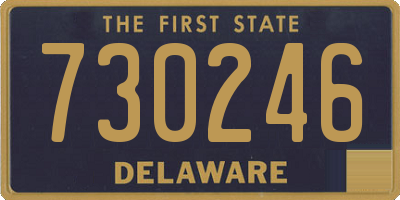 DE license plate 730246