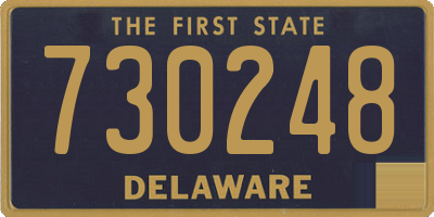 DE license plate 730248