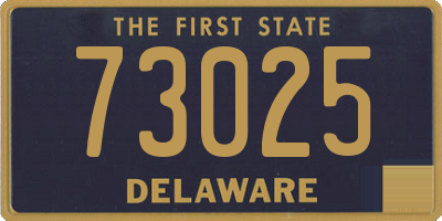 DE license plate 73025