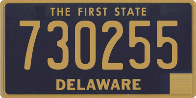 DE license plate 730255