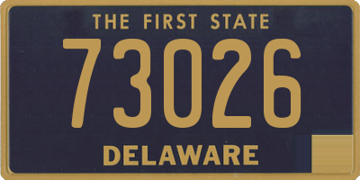 DE license plate 73026