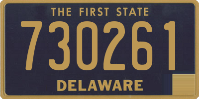 DE license plate 730261