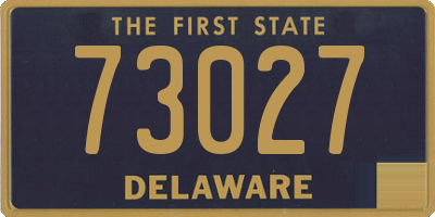 DE license plate 73027
