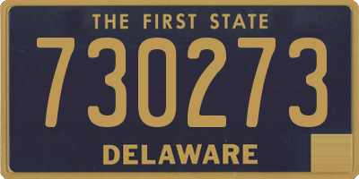 DE license plate 730273