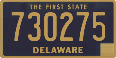 DE license plate 730275