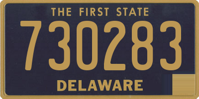 DE license plate 730283