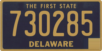 DE license plate 730285