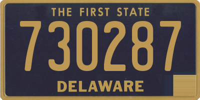DE license plate 730287