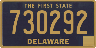 DE license plate 730292