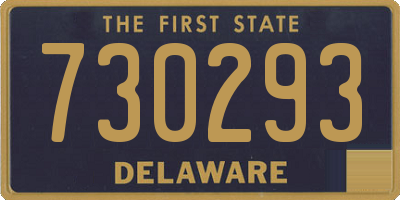 DE license plate 730293