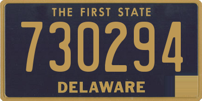 DE license plate 730294