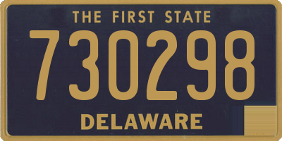 DE license plate 730298