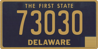DE license plate 73030