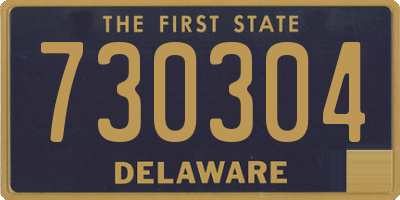 DE license plate 730304