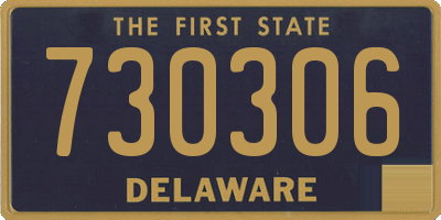 DE license plate 730306