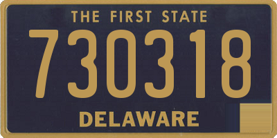 DE license plate 730318