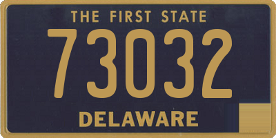 DE license plate 73032