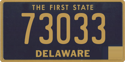 DE license plate 73033